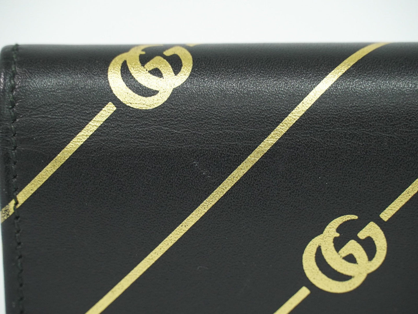 Gucci Gg Marmont Wallet Leather Black Leather Wallets Accessory ( )