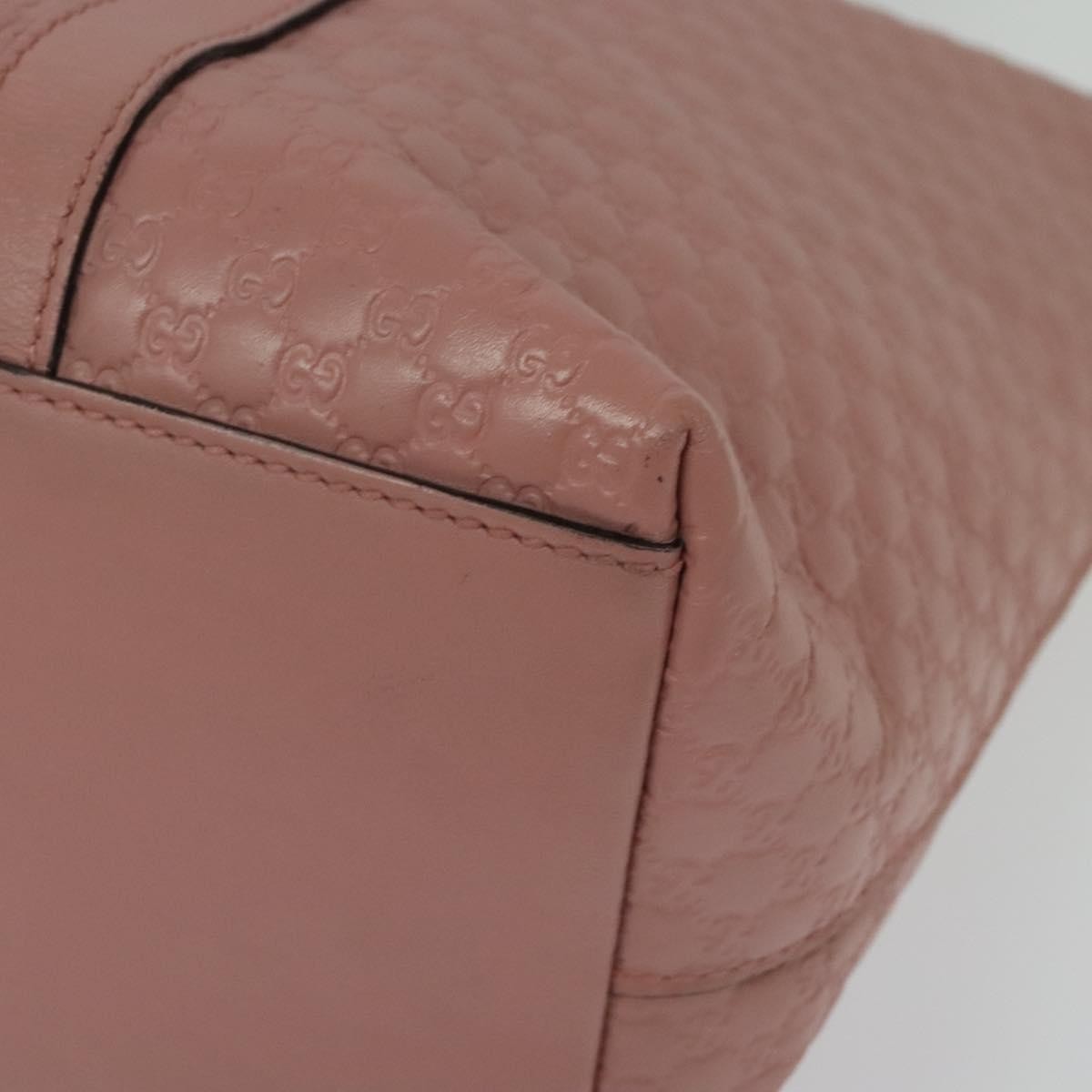 Gucci Margaux Tote (Outlet) Microguccissima Leather Pink Leather Bag ( )