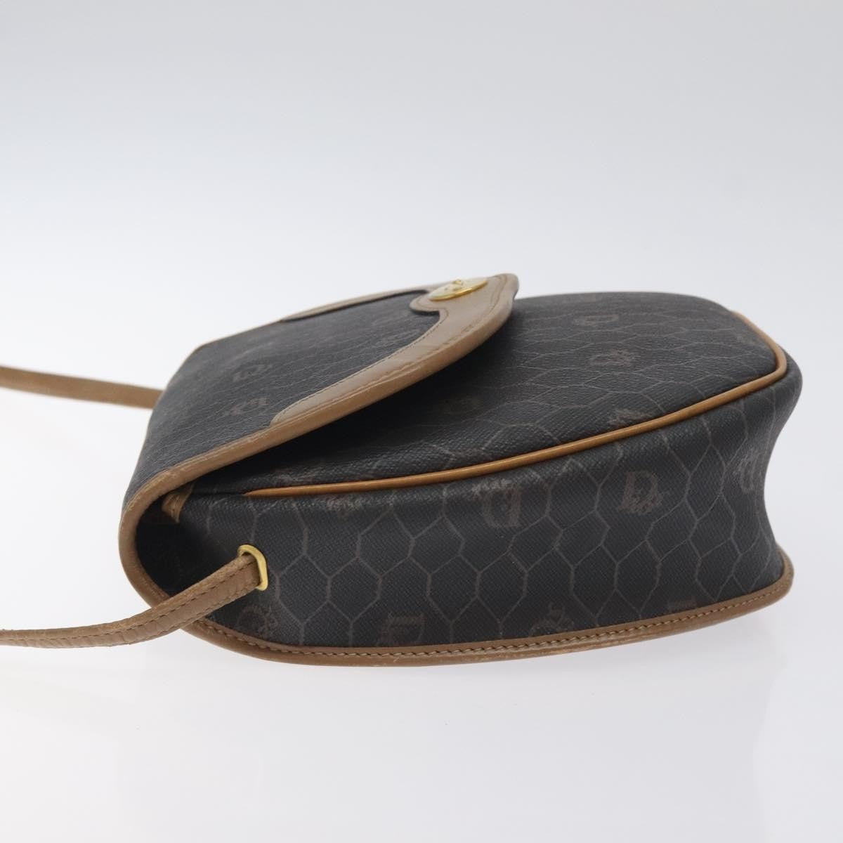 Christian Dior   Honeycomb Shoulder Bag Canvas Black Canvas Bag ()