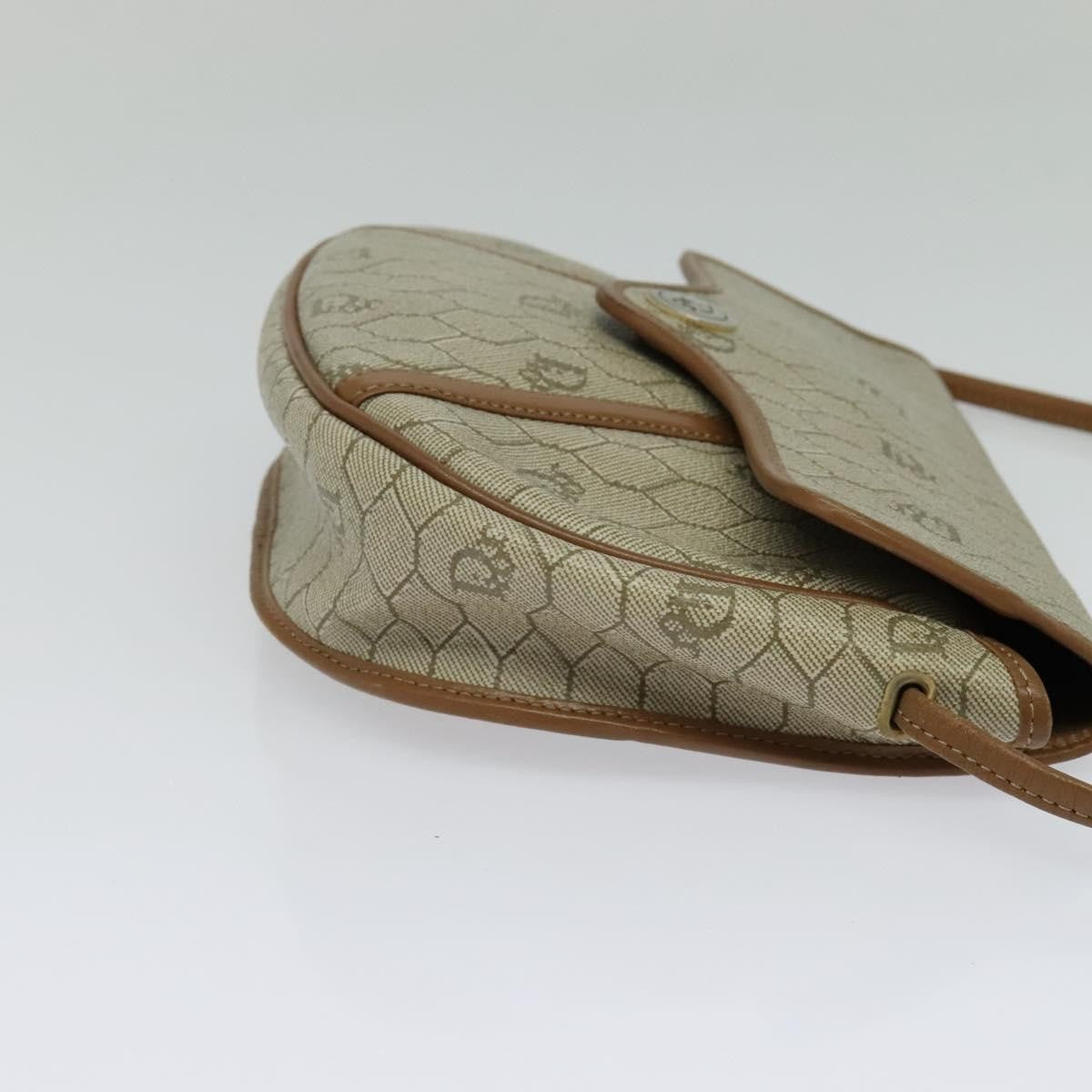 Christian Dior   Honeycomb Shoulder Bag Canvas Beige Canvas Bag ()