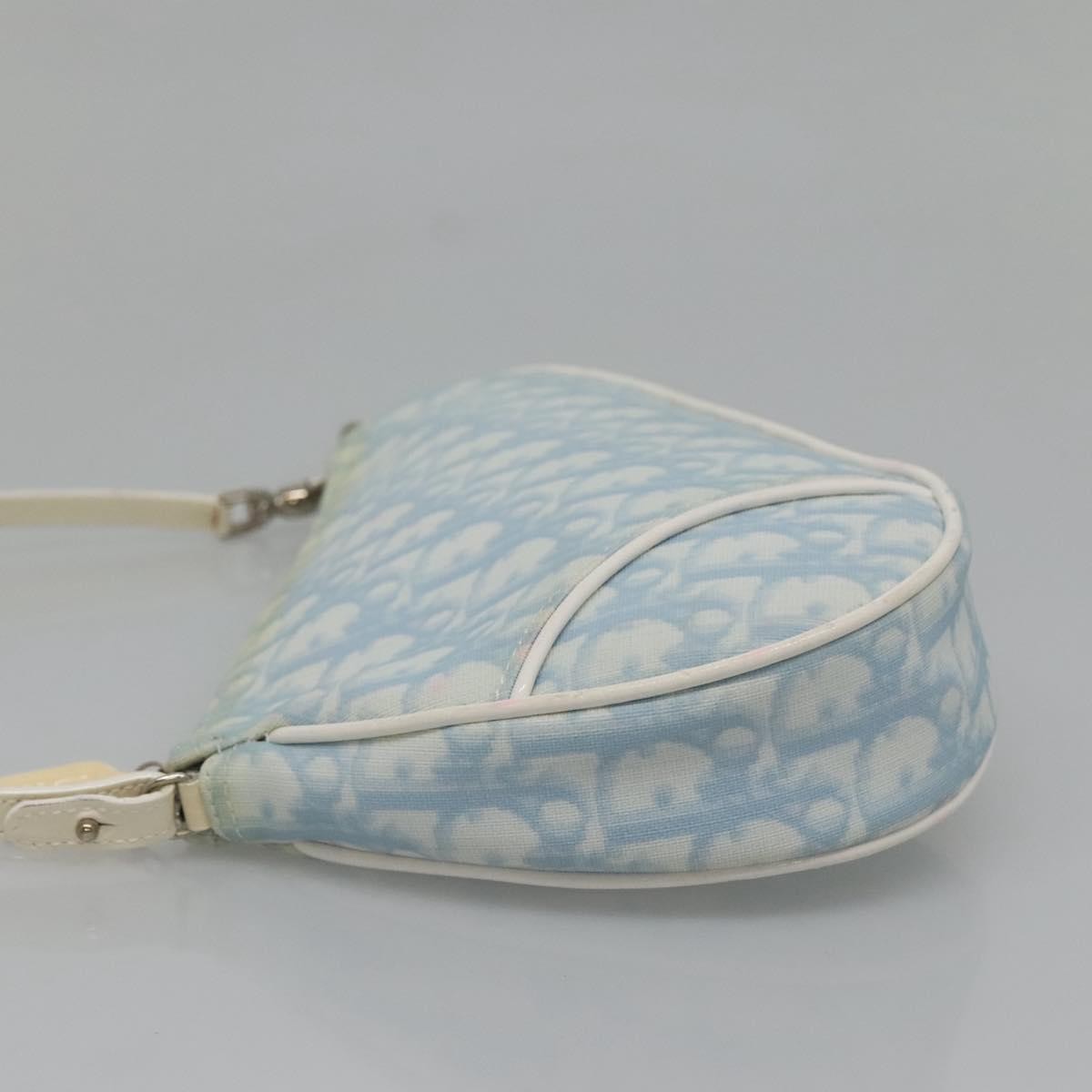 Christian Dior   Saddle Bag Diorissimo Canvas Blue Canvas Bag ()