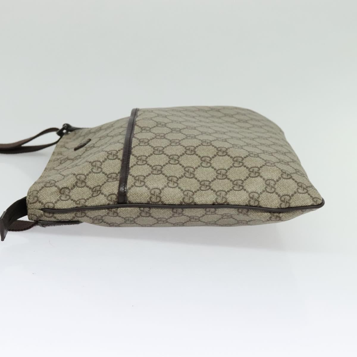 Gucci Zip Top Messenger Bag Gg Coated Canvas Beige Canvas Shoulder Bag Bag ( )