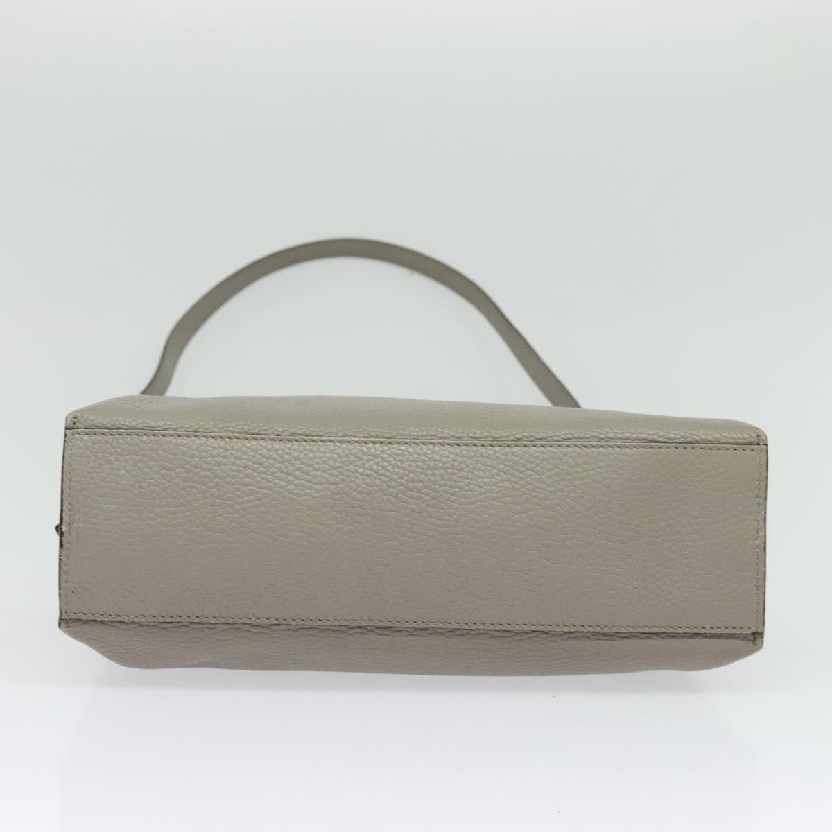 Gucci Bamboo Daily Top Handle Bag Leather Gray Leather Bag ( )