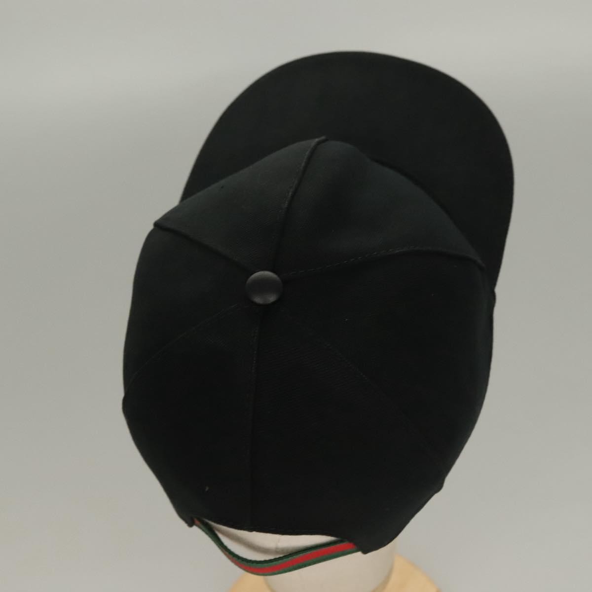 Gucci Interlocking G Web Baseball Cap Canvas Black Canvas Head Accessory Accessory ( )