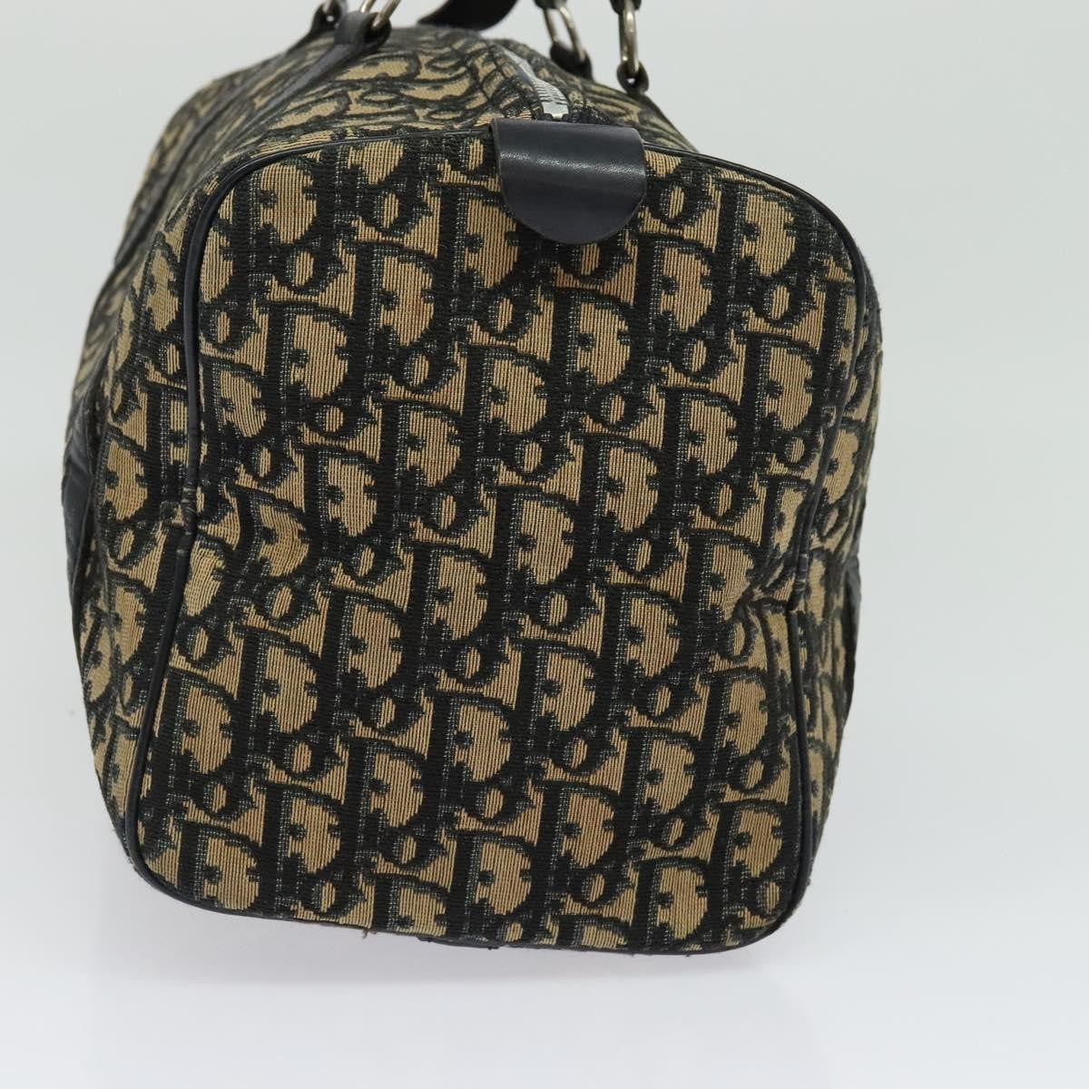 Christian Dior   Trotter Boston Bag Diorissimo Canvas Navy Canvas Bag ()