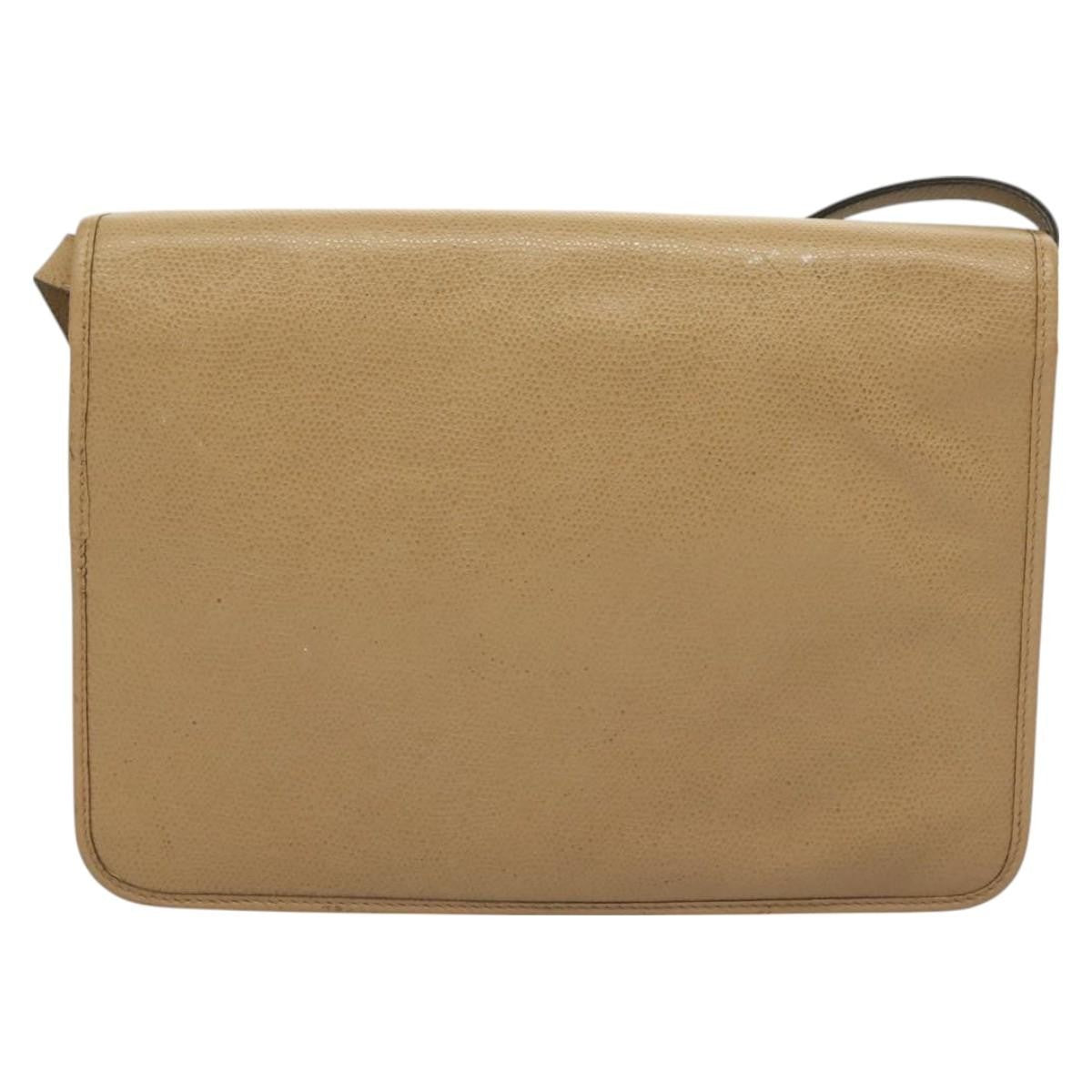 Christian Dior   Honeycomb Shoulder Bag Leather Beige Leather Shoulder Bag Bag ()