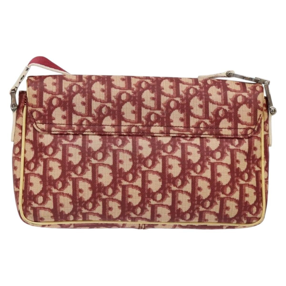 Christian Dior   Flap Crossbody Bag Canvas Red Canvas Shoulder Bag Bag ()