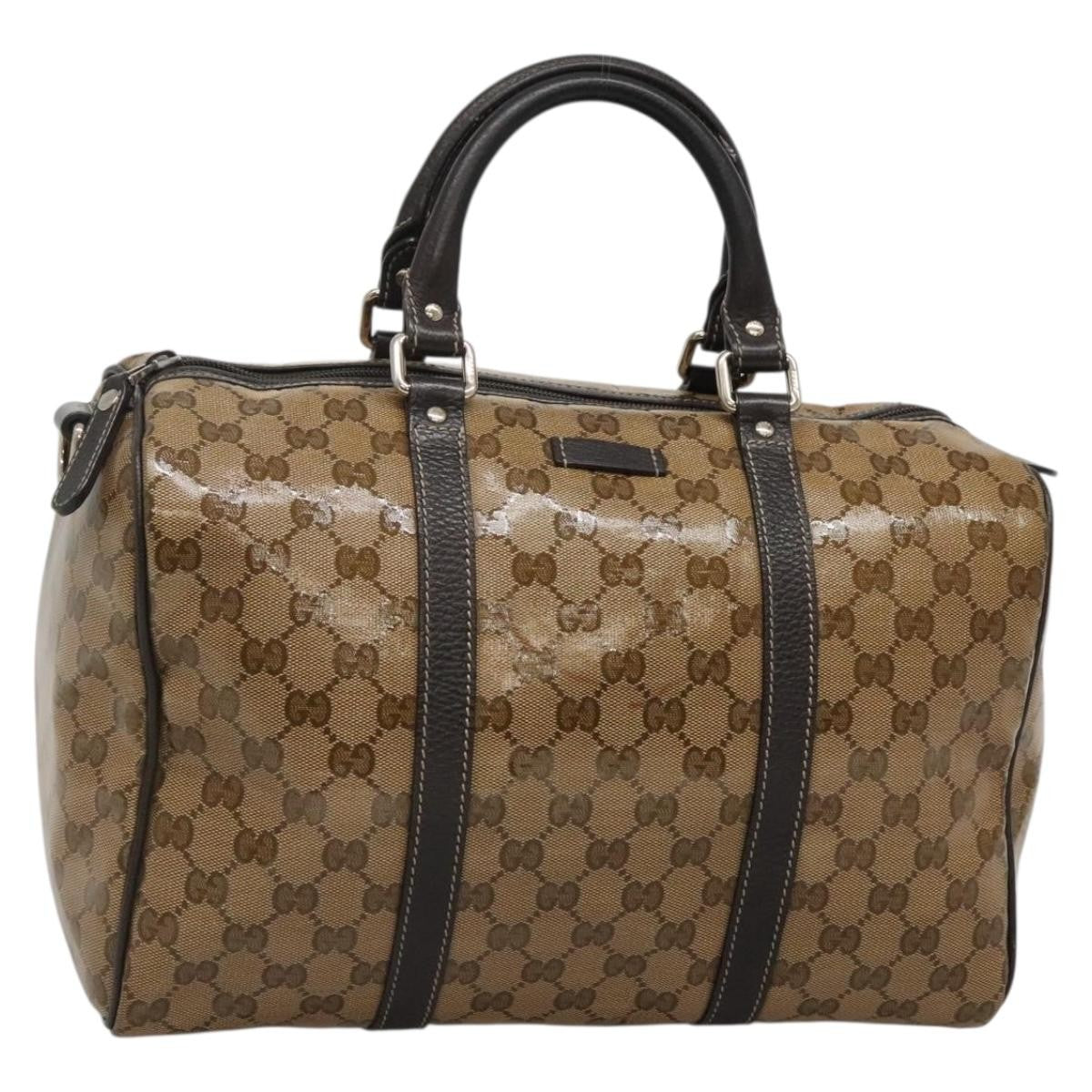Gucci Joy Boston Bag Gg Imprime Beige Canvas Travel Bag Bag ( )