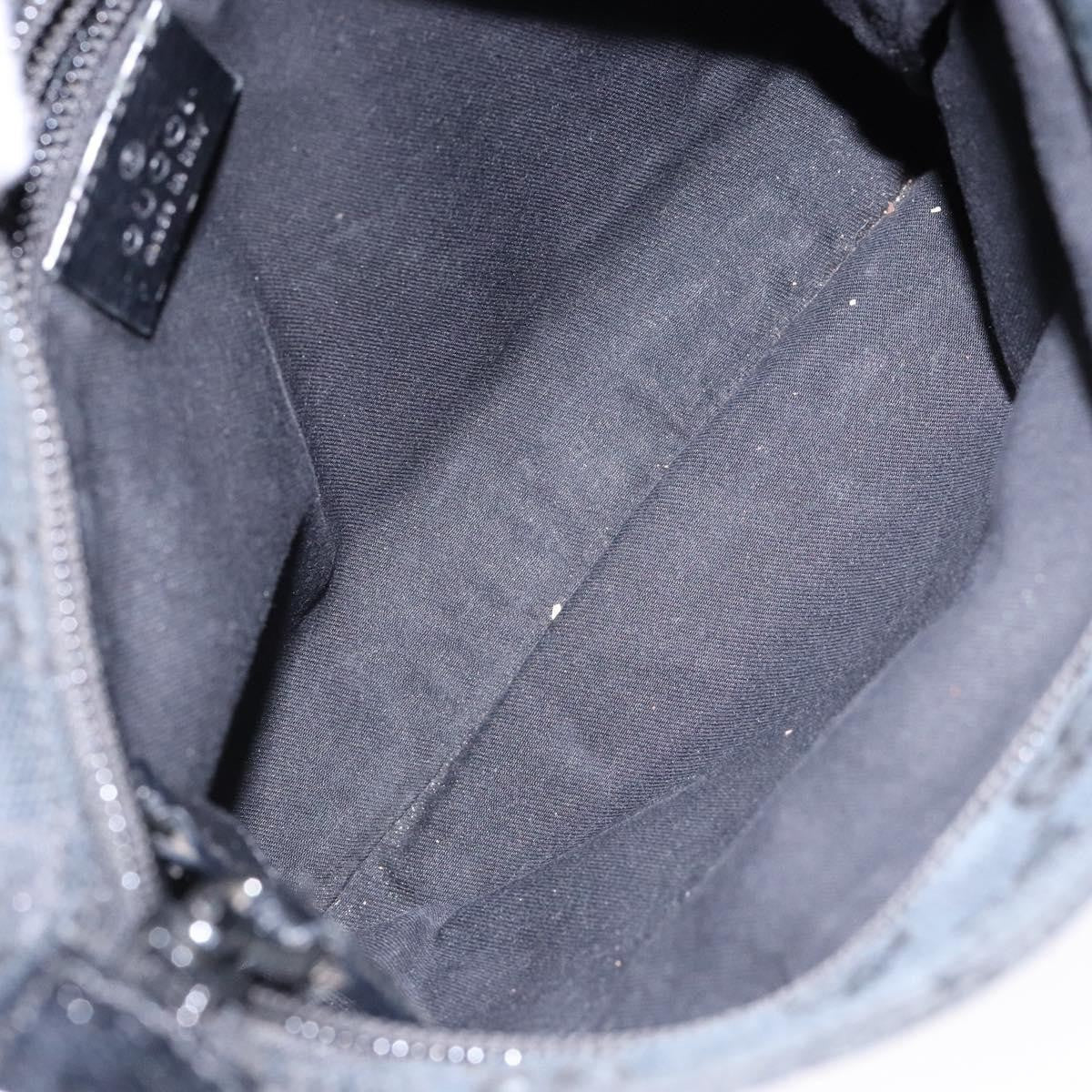 Gucci Web Strap Zip Messenger Bag Gg Canvas Black Canvas Shoulder Bag Bag ( )