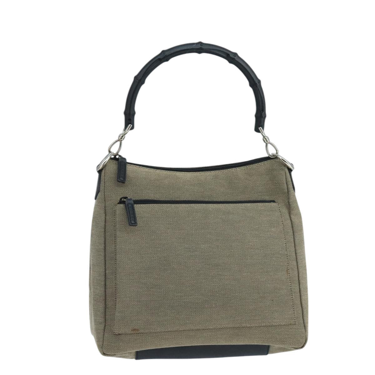 Gucci   Bamboo Handle Tote Canvas Beige Canvas Shoulder Bag Bag ( )