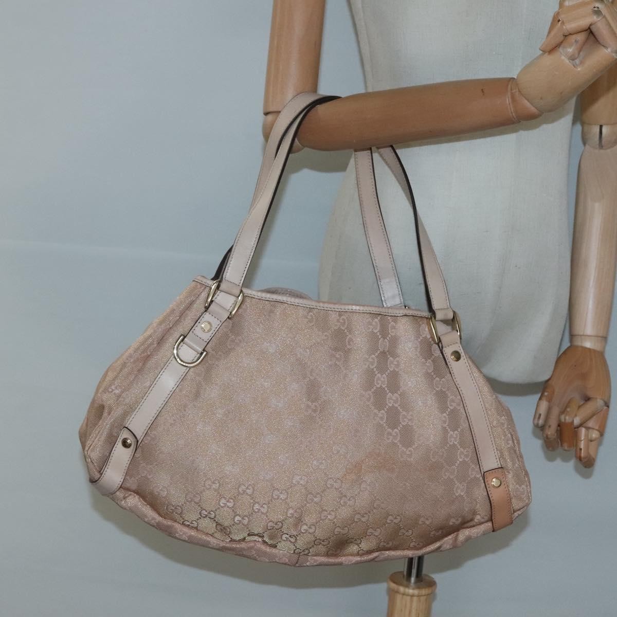 Gucci Abbey Shoulder Bag Gg Canvas Beige Canvas Tote Bag Bag ( )