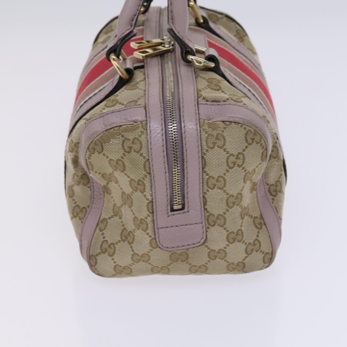 Gucci   Web Boston Bag Gg Canvas Beige Canvas Bag ( )
