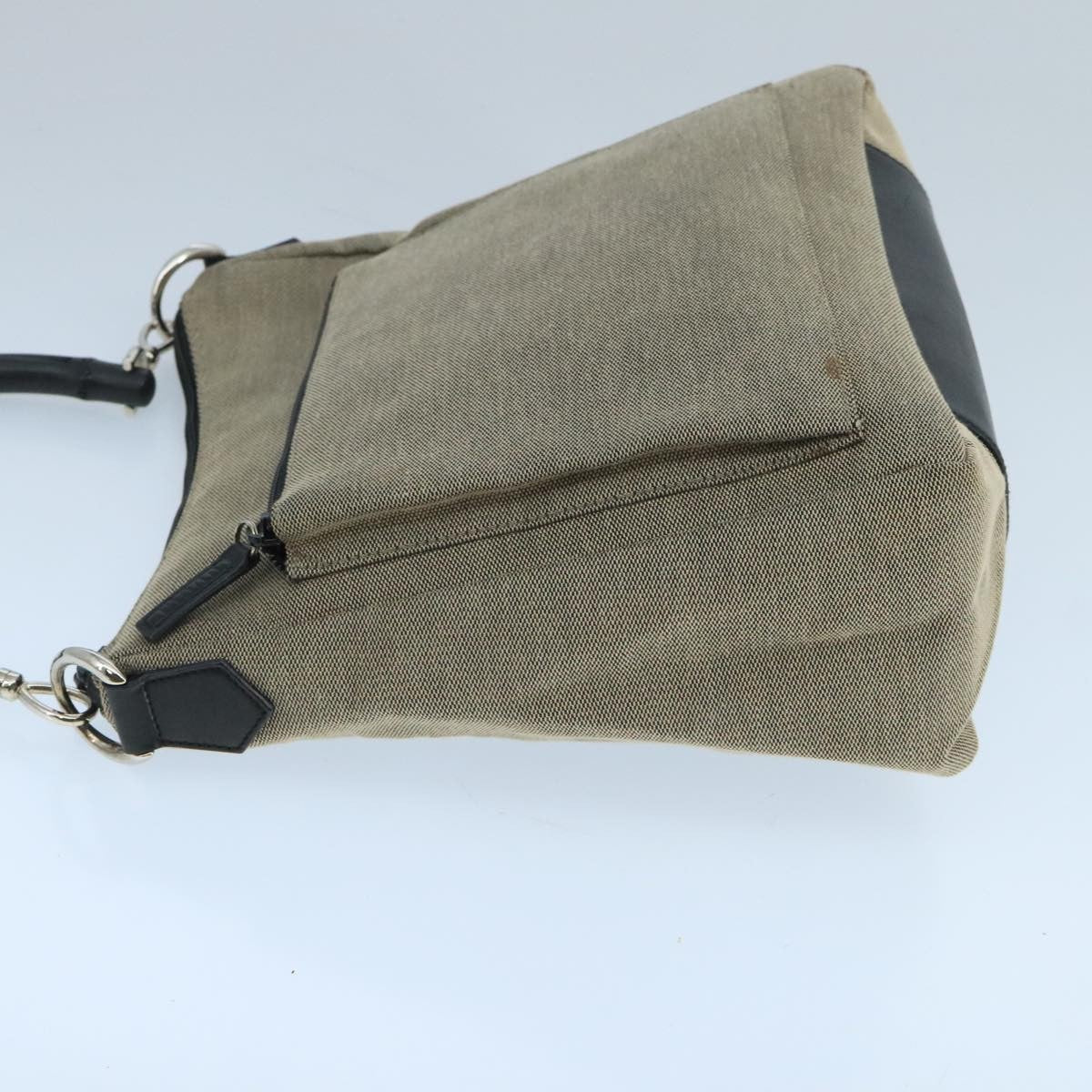 Gucci   Bamboo Handle Tote Canvas Beige Canvas Shoulder Bag Bag ( )