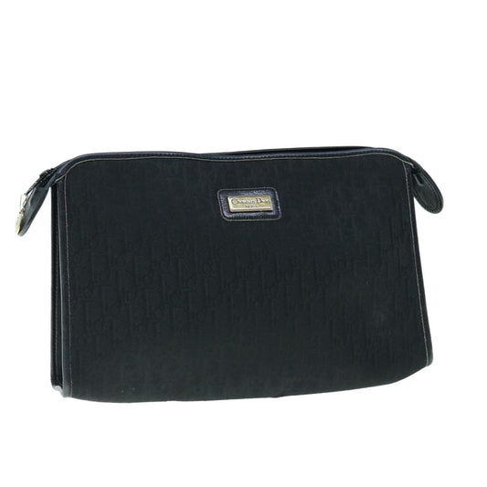 Christian Dior   Trotter Pouch Diorissimo Canvas Black Canvas Clutche & Pouche Bag ()