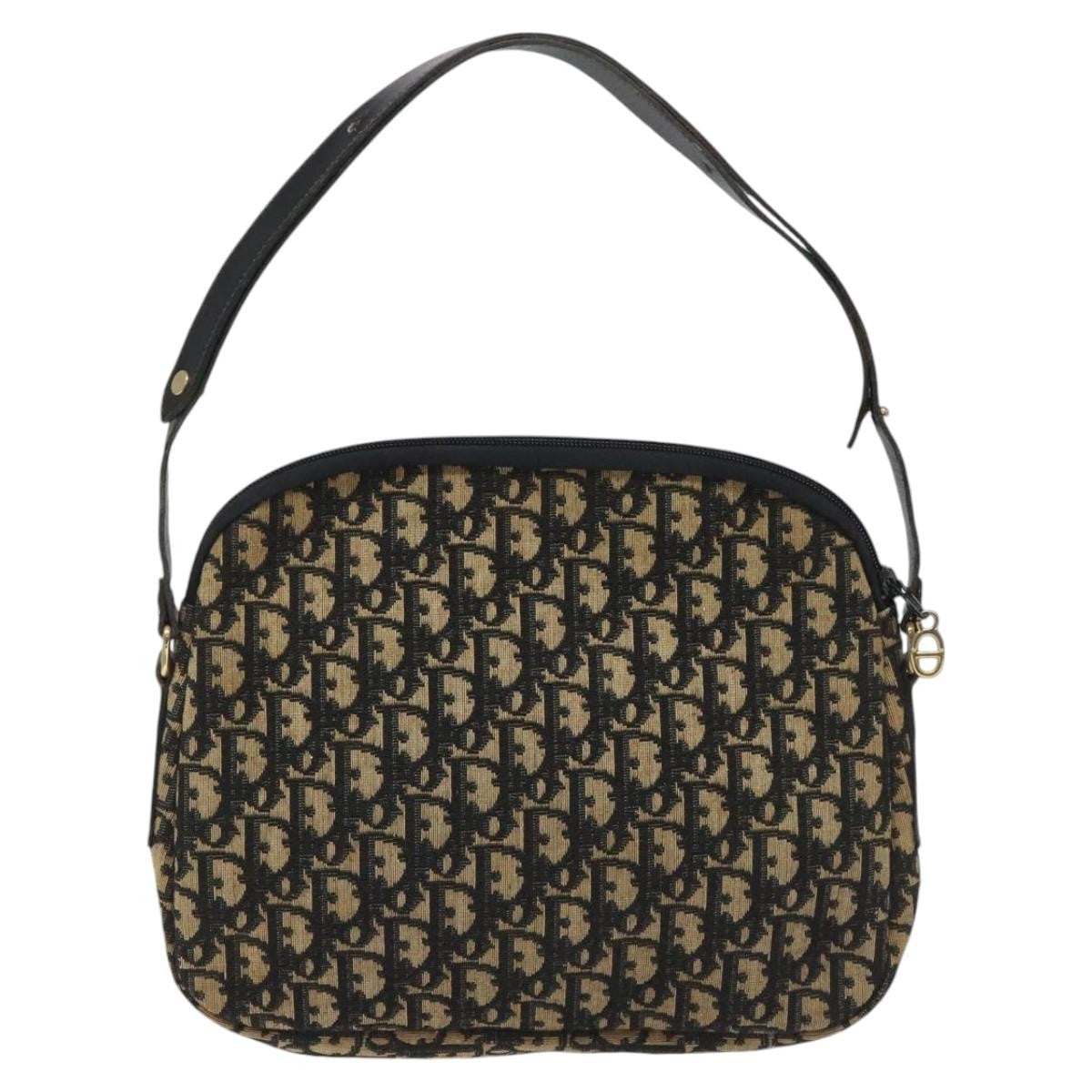 Christian Dior   Trotter Shoulder Bag Canvas Black Canvas Bag ()