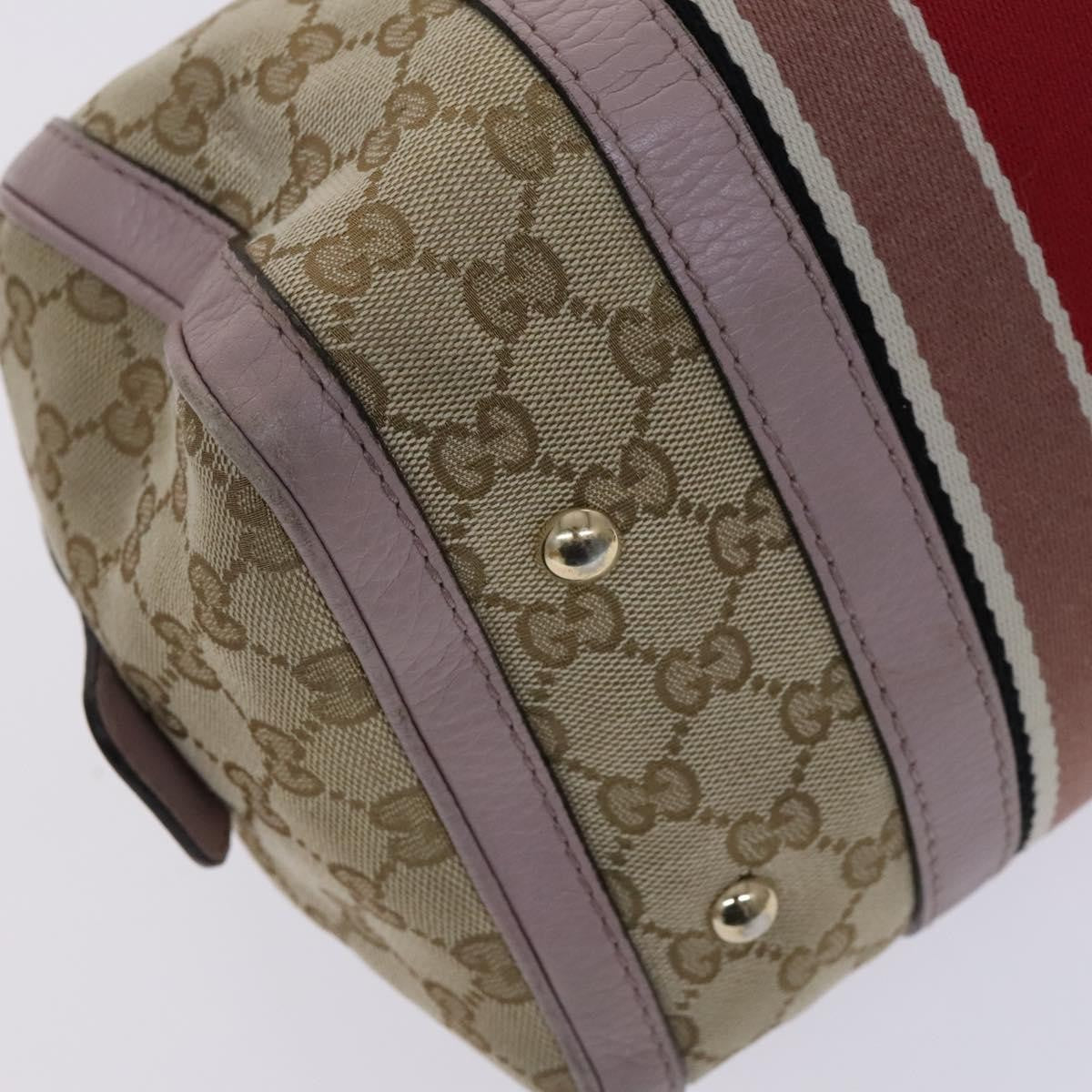 Gucci   Web Boston Bag Gg Canvas Beige Canvas Bag ( )