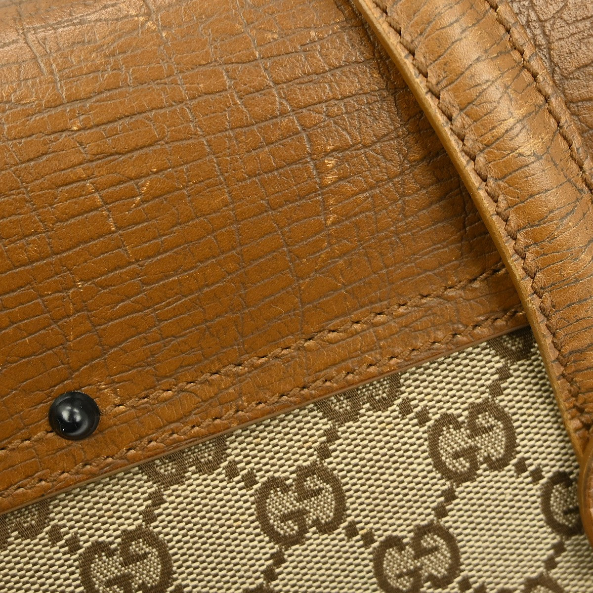 Gucci Bamboo Bullet Bag Gg Canvas Brown Canvas Shoulder Bag Bag ( )