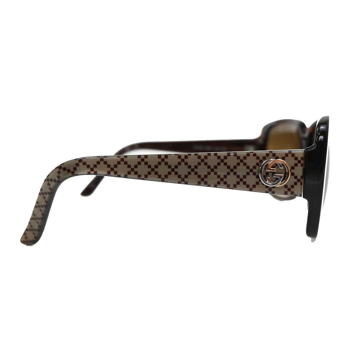 Gucci Eyewear Interlocking G Sunglasses Brown Plastic Sunglasse Accessory ( )