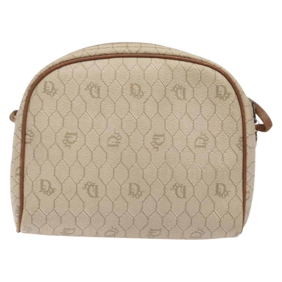Christian Dior   Honeycomb Shoulder Bag Canvas Beige Canvas Bag ()
