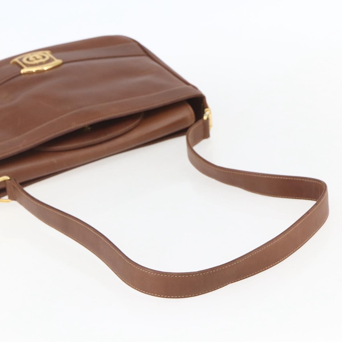 Gucci Sherry Line Shoulder Bag Leather Brown Leather Shoulder Bag Bag ( )