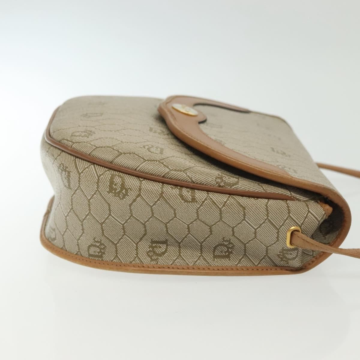 Christian Dior   Honeycomb Shoulder Bag Canvas Beige Canvas Bag ()