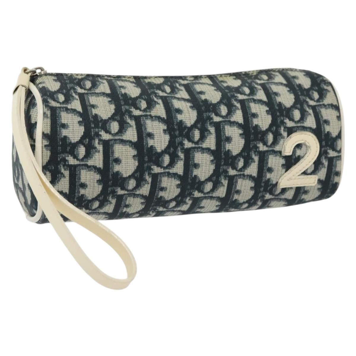 Christian Dior   Trotter Pouch Canvas Navy Canvas Bag ()
