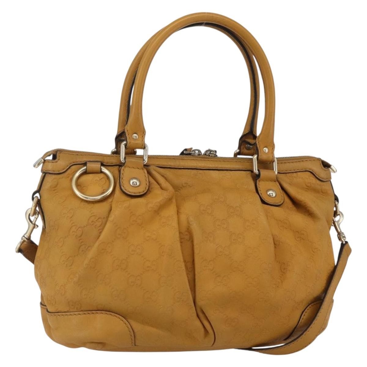 Gucci Sukey Top Handle Satchel Guccissima Leather Brown Leather Handbag ( )