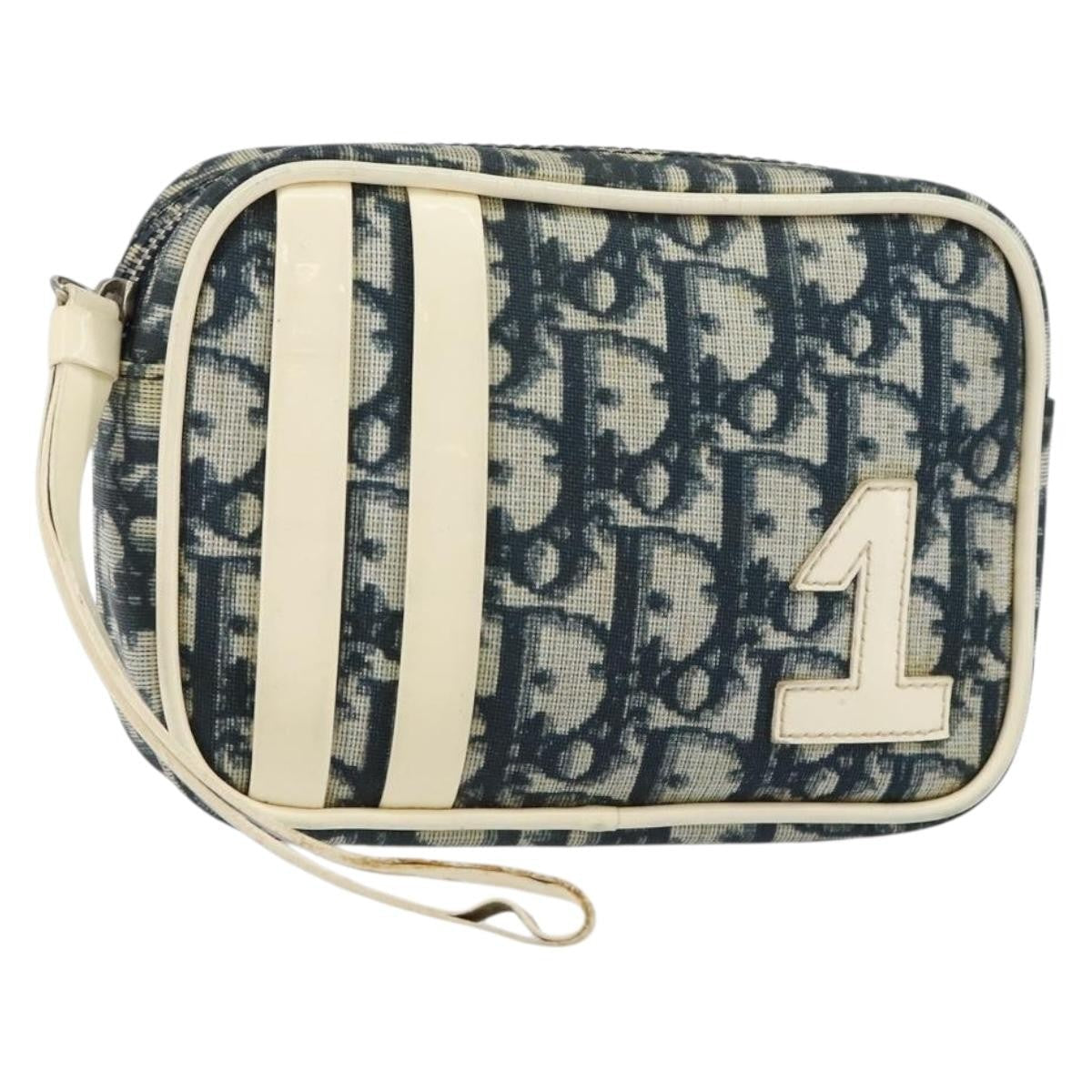 Christian Dior   Trotter Pouch Diorissimo Canvas Navy Pvc Clutche & Pouche Bag ()