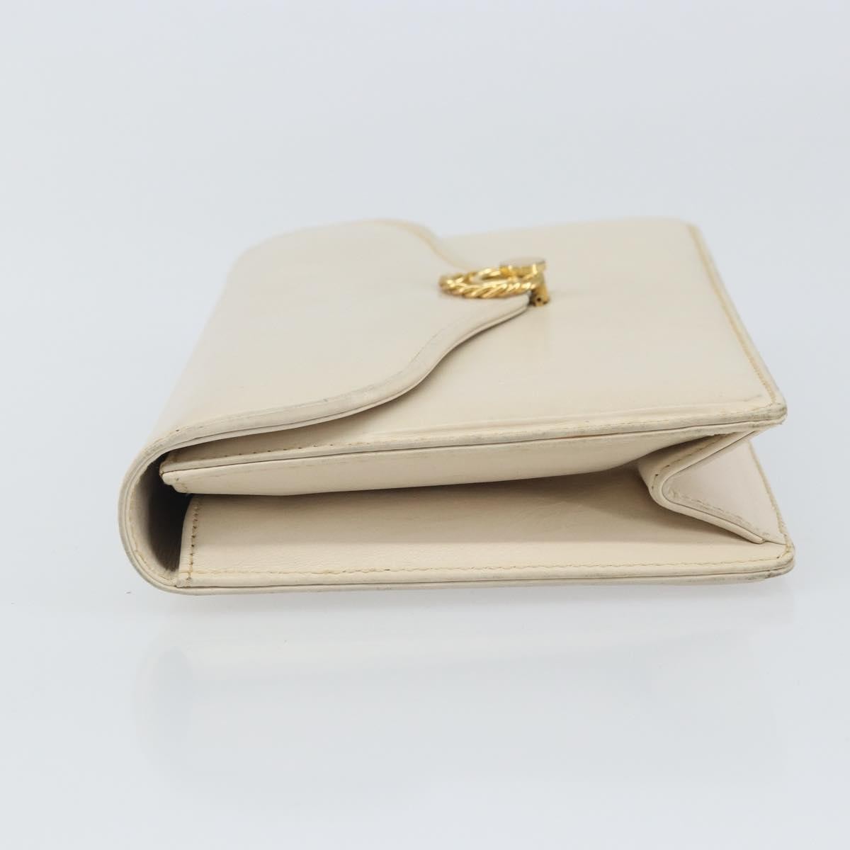 Gucci   Clutch Bag Leather White Leather Clutche & Pouche Bag ( )
