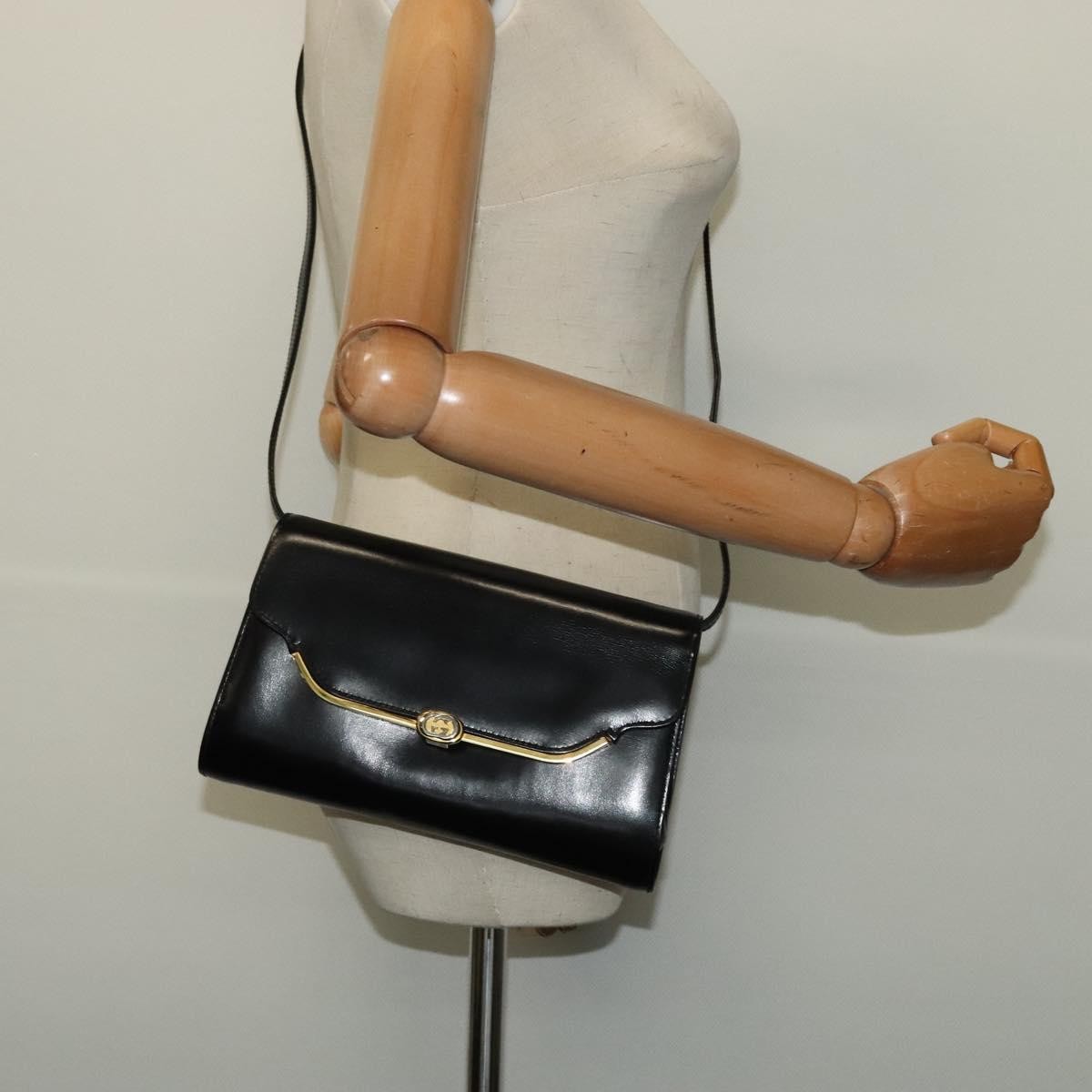 Gucci   Shoulder Bag Leather Black Leather Shoulder Bag Bag ( )