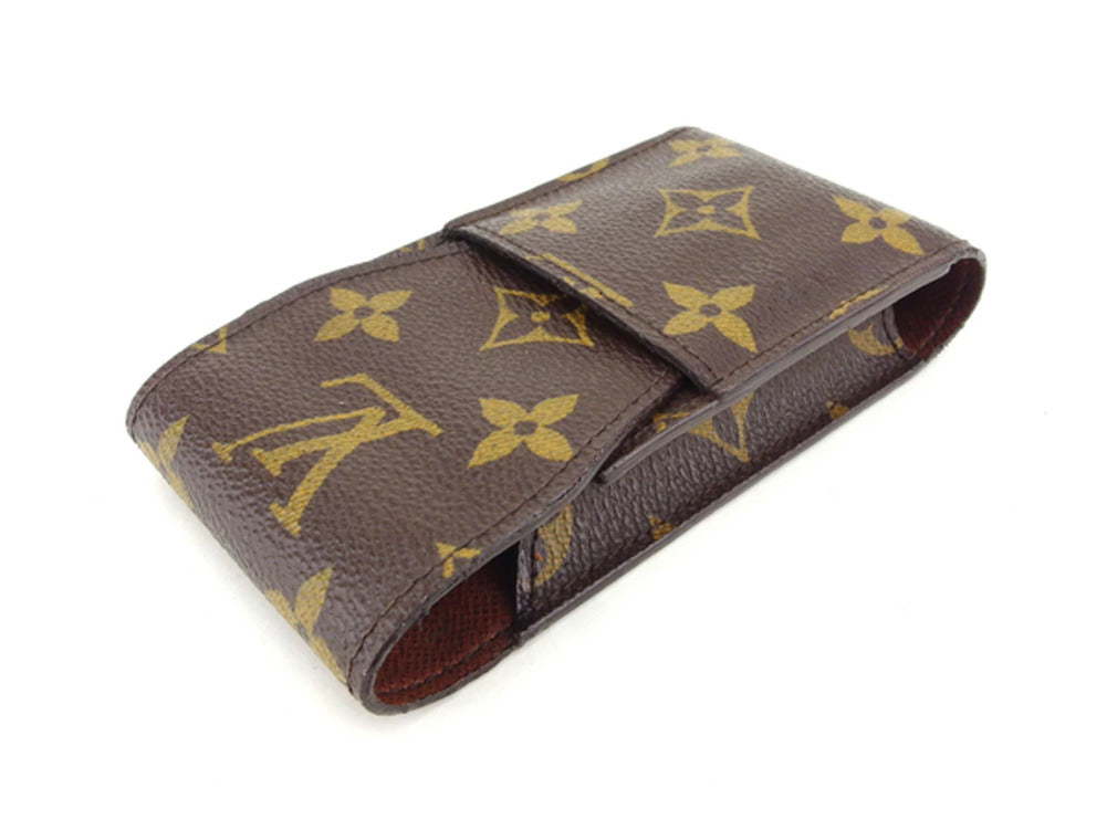 LOUIS VUITTON Cigarette case M63024 Brown beige Etui cigarette