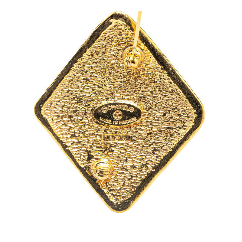 Chanel Gold Plated Coco Mark Brooch Classic Flap Tote