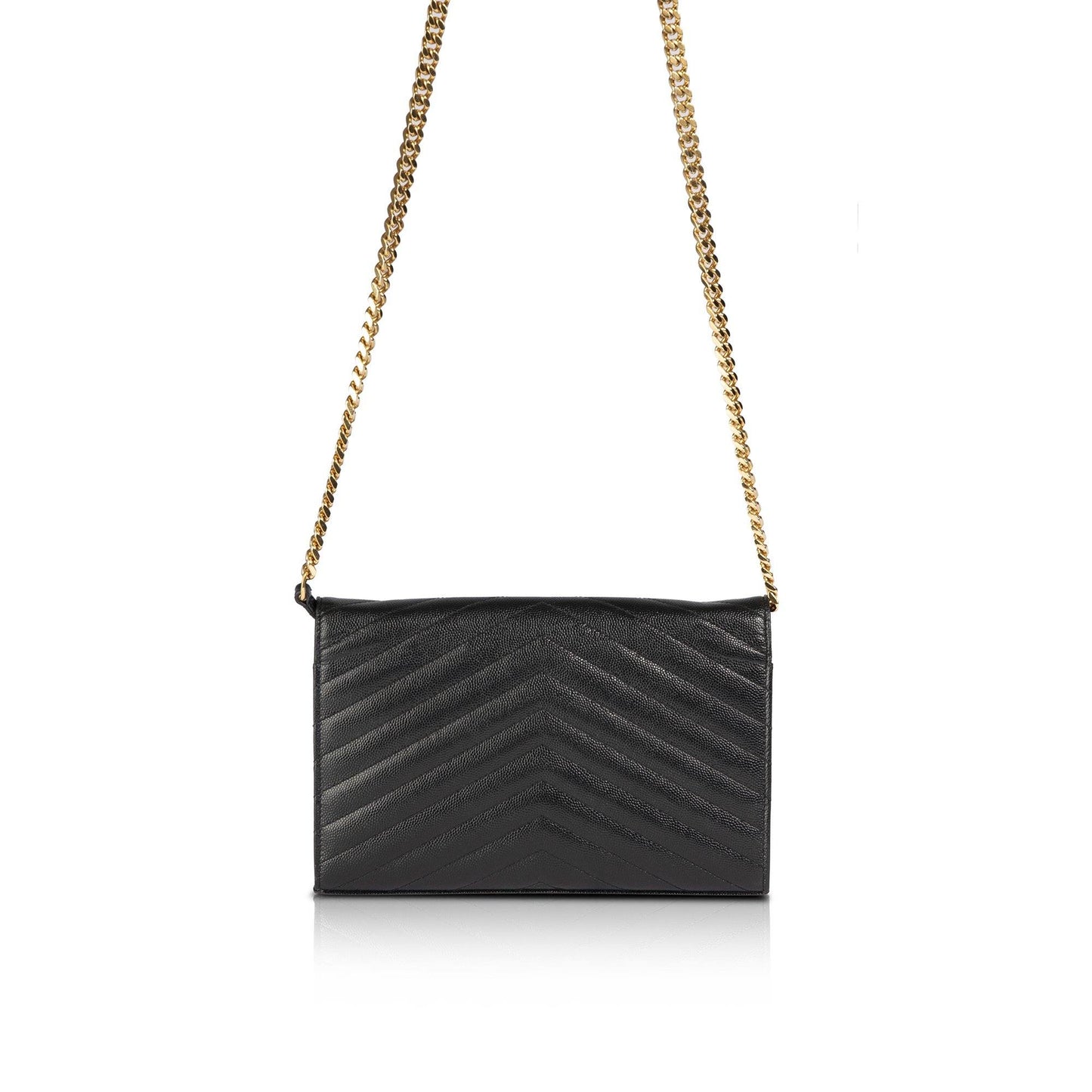 Saint Laurent Monogram Matelasse Chain Wallet