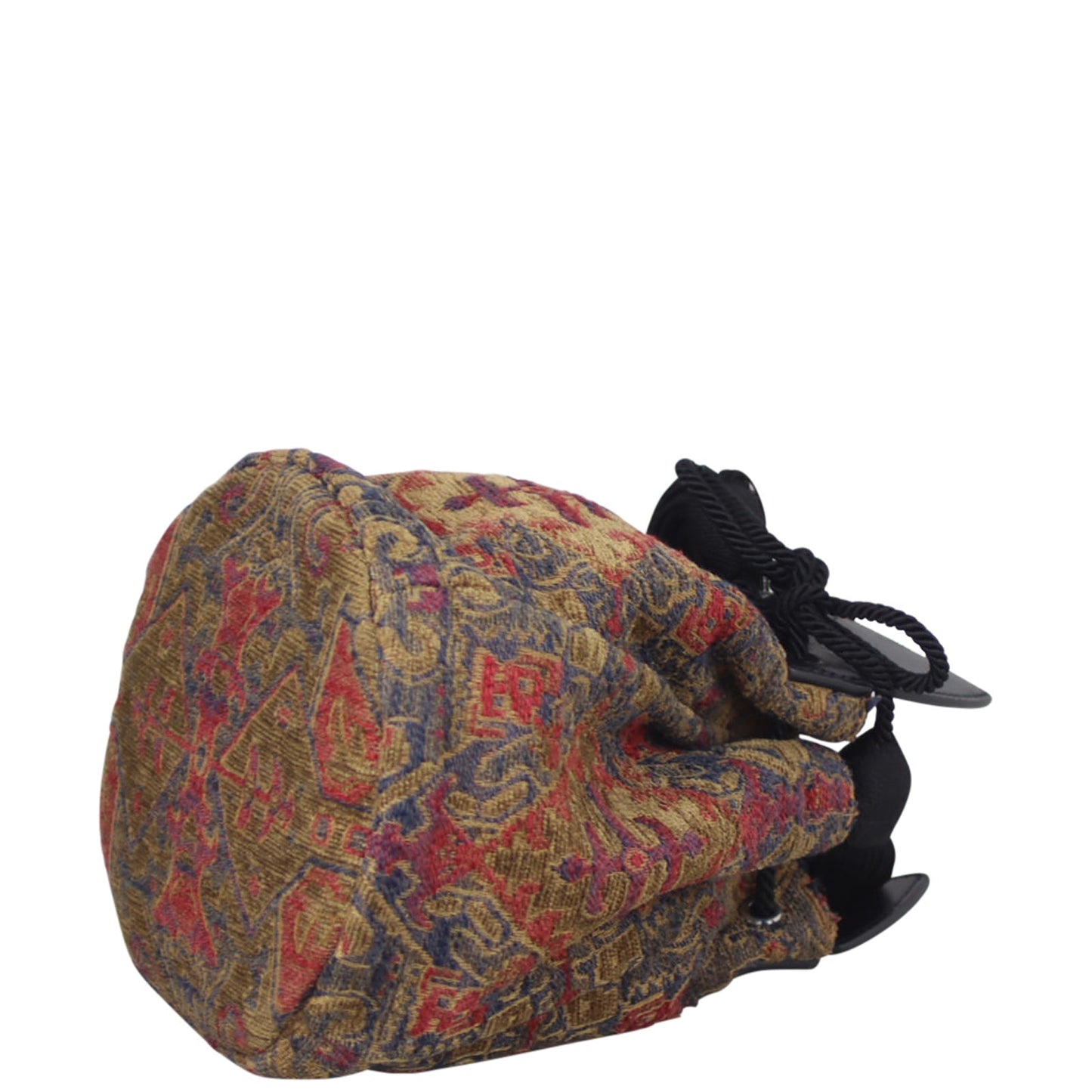 Saint Laurent Anja Tapestry Small Bucket Bag