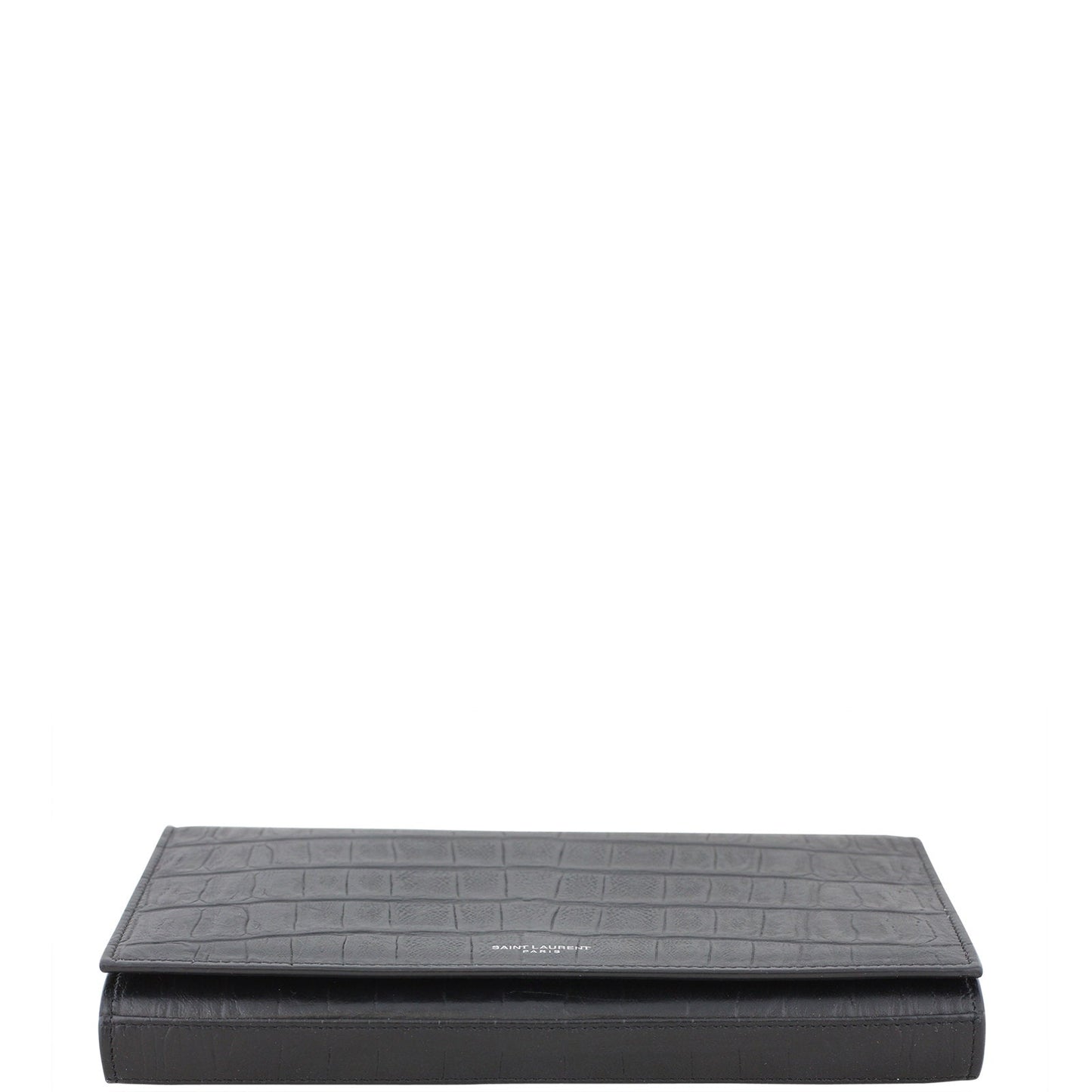 Saint Laurent Crocodile Embossed Chain Wallet