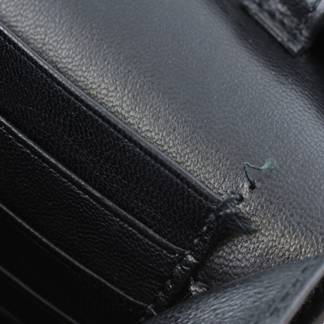 Saint Laurent Crocodile Embossed Chain Wallet