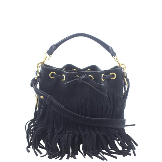 Saint Laurent Emmanuelle Fringe Bucket Bag