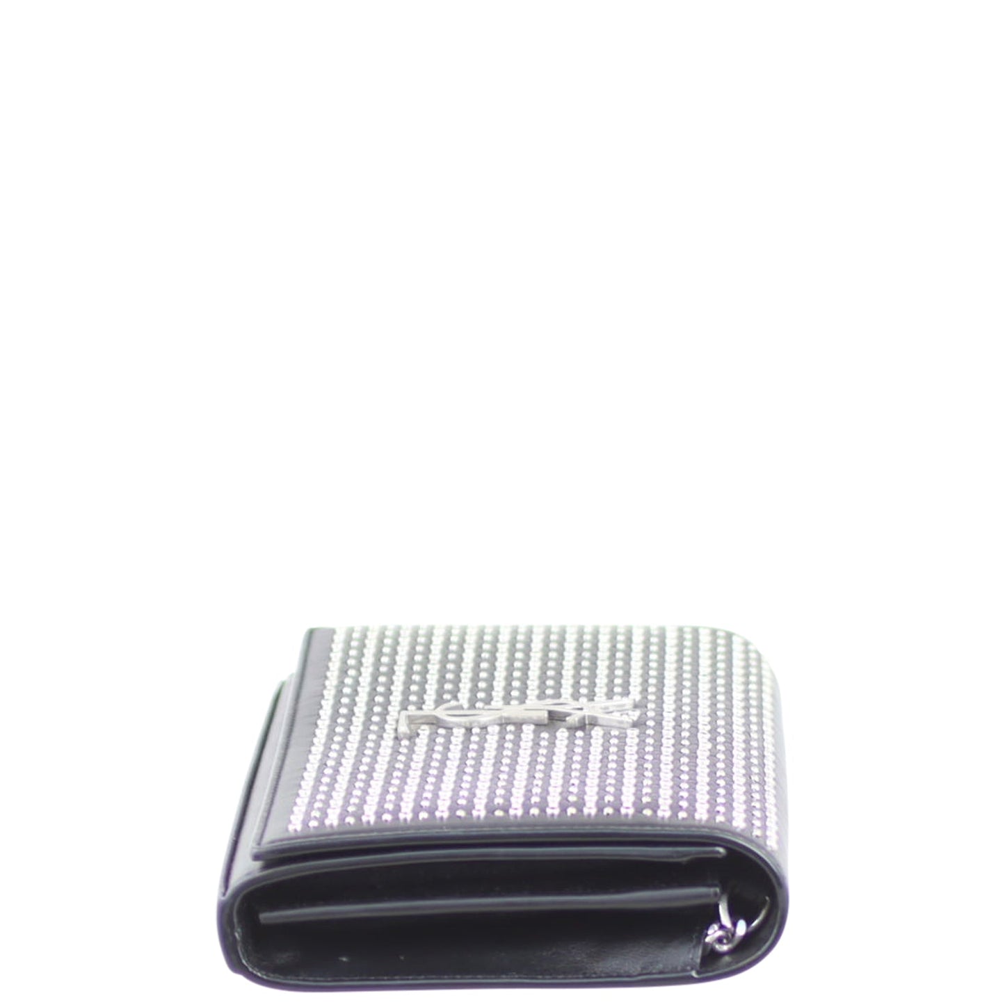 Saint Laurent Microstud and Rivet Kate Chain Wallet