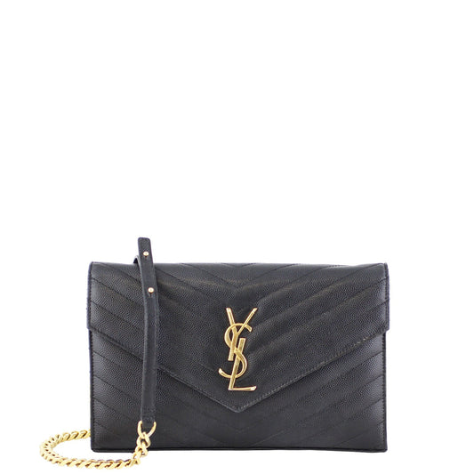 Saint Laurent Monogram Chain Wallet