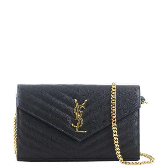 Saint Laurent Monogram Envelope Chain Wallet Medium