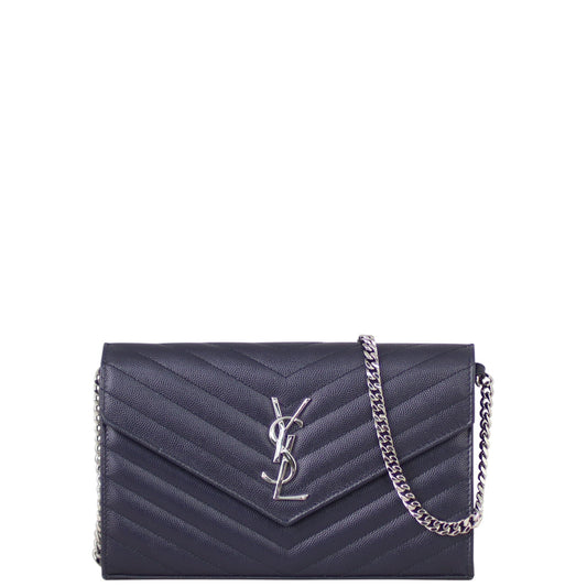 Saint Laurent Monogram Envelope Chain Wallet