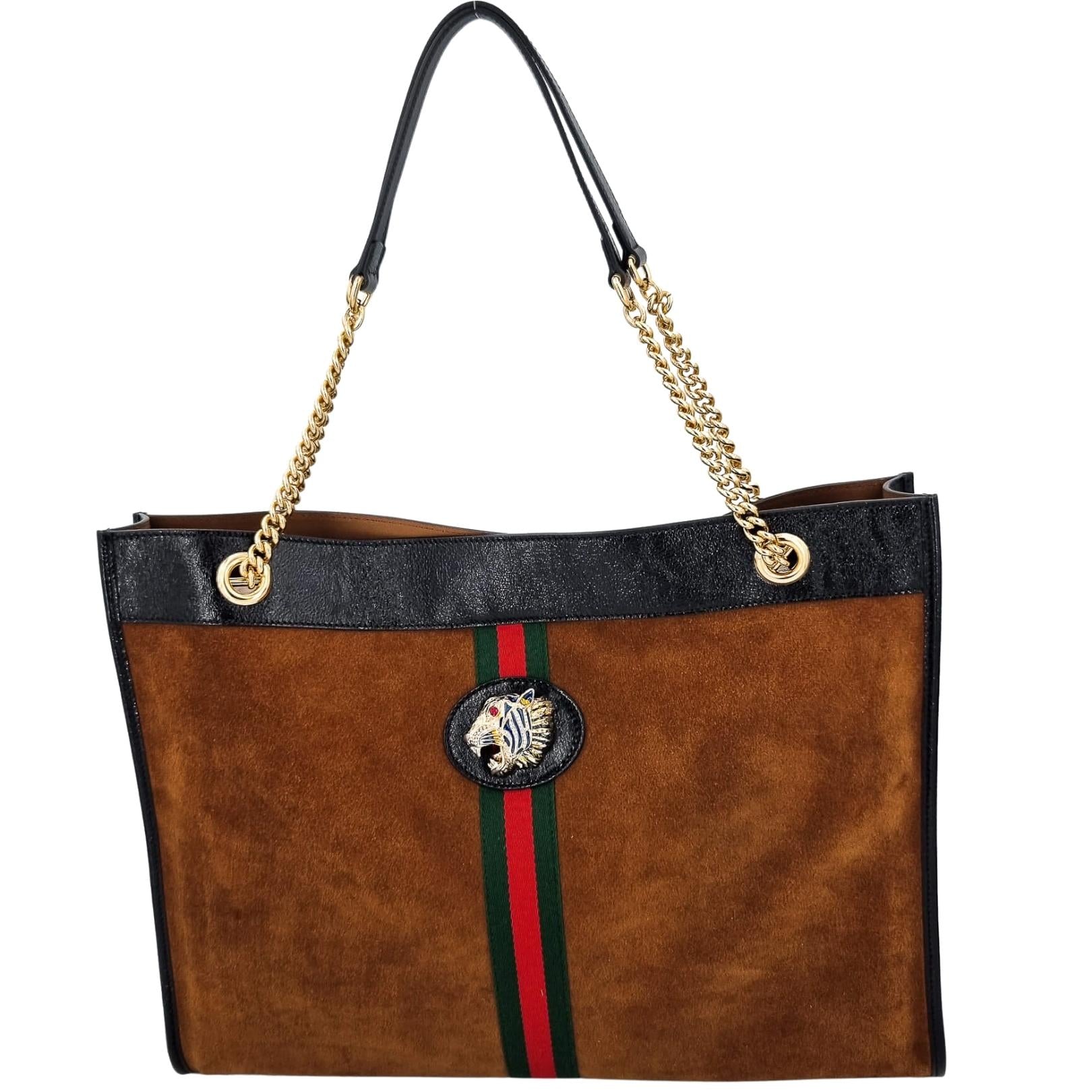 Gucci Brown Suede Tote