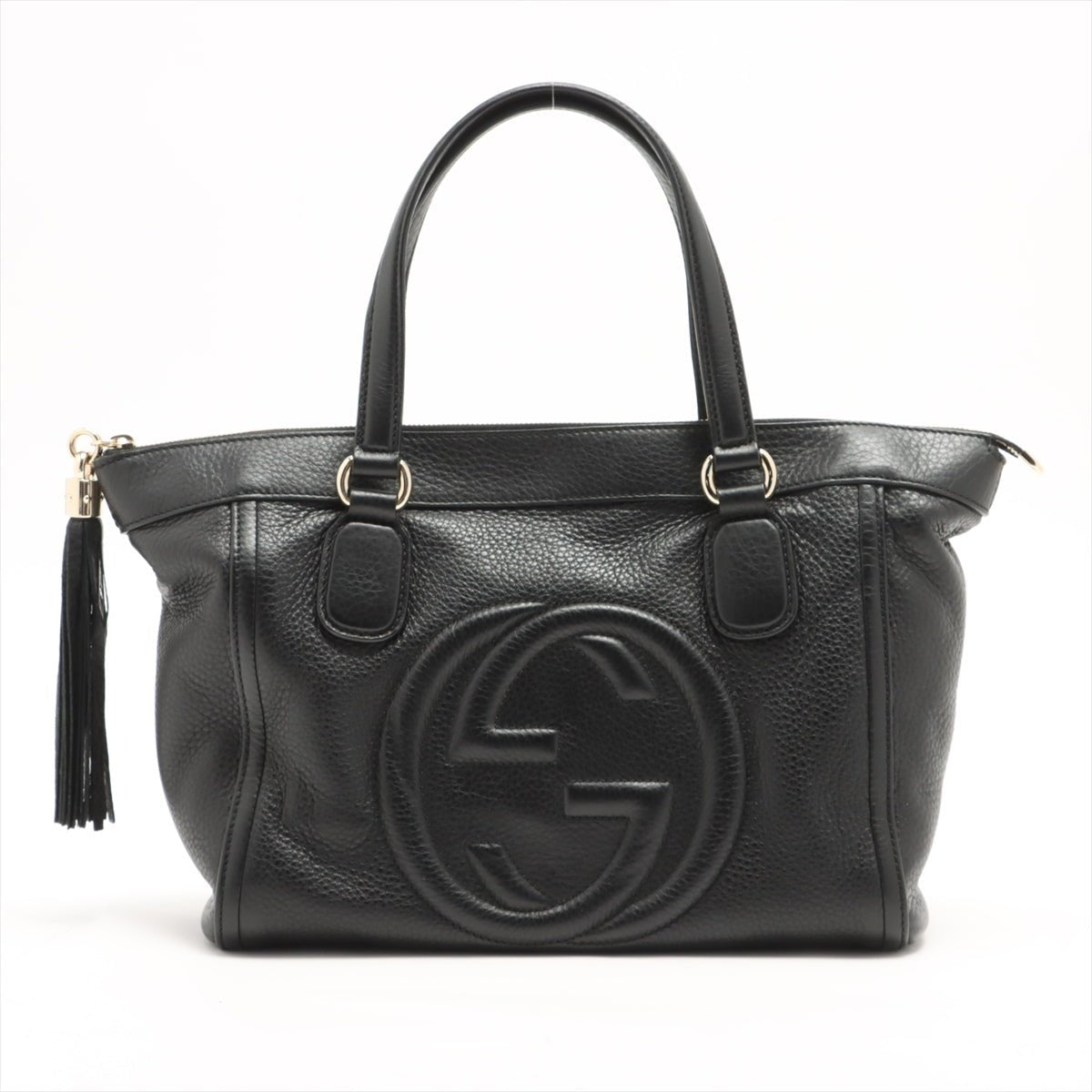 Gucci Soho Black Leather Tote Style 2