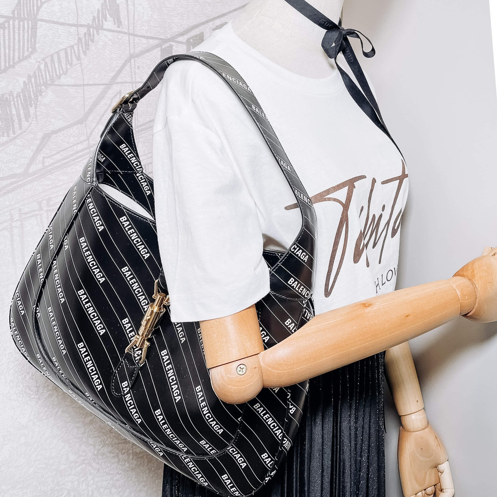 Gucci Jackie Black Leather Handbag