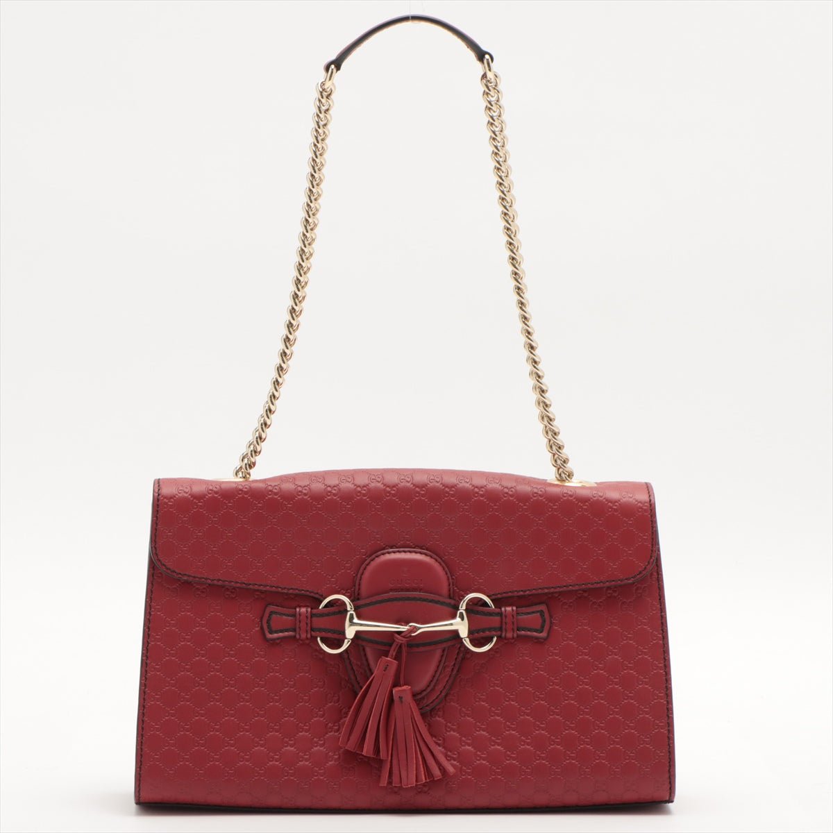 Gucci Guccissima Red Leather Handbag Style 2