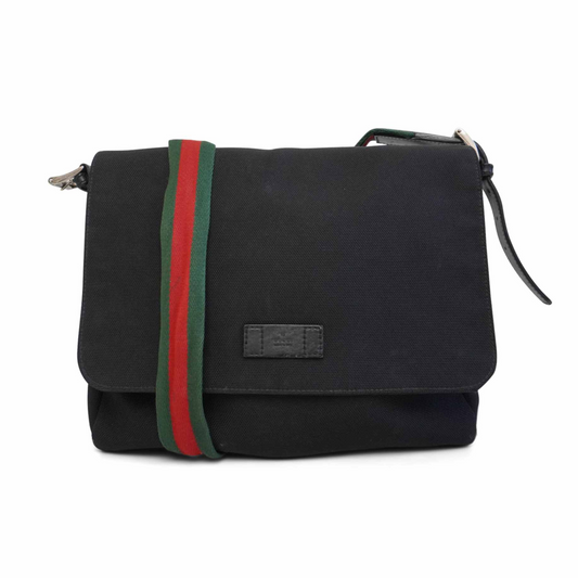 Gucci Nylon Leather Canvas Crossbody