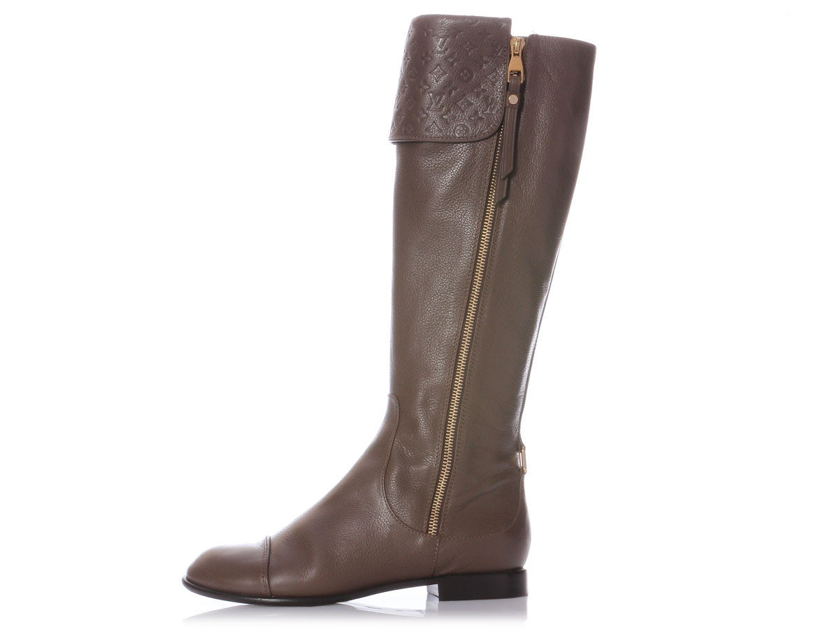 Louis Vuitton Brown Inspired Boots