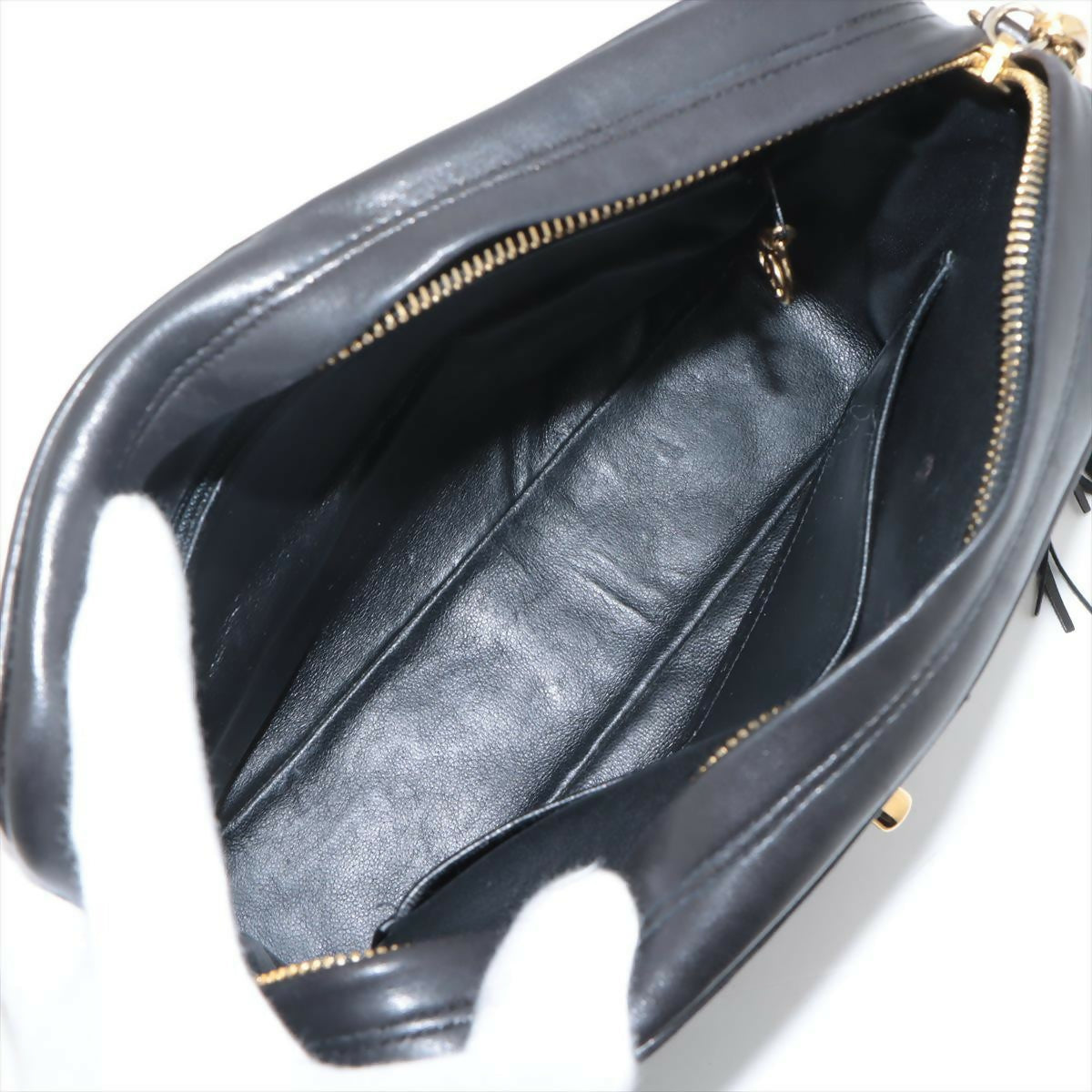 Chanel  Black Mini Lambskin Tassel Bag with Gold Hardware