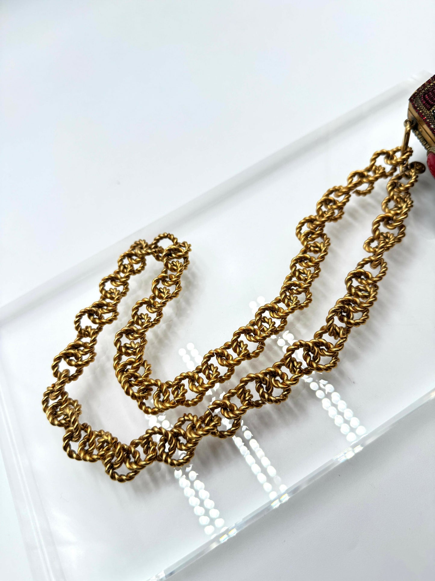 Chanel  1981 Jewelled Metal Clutch