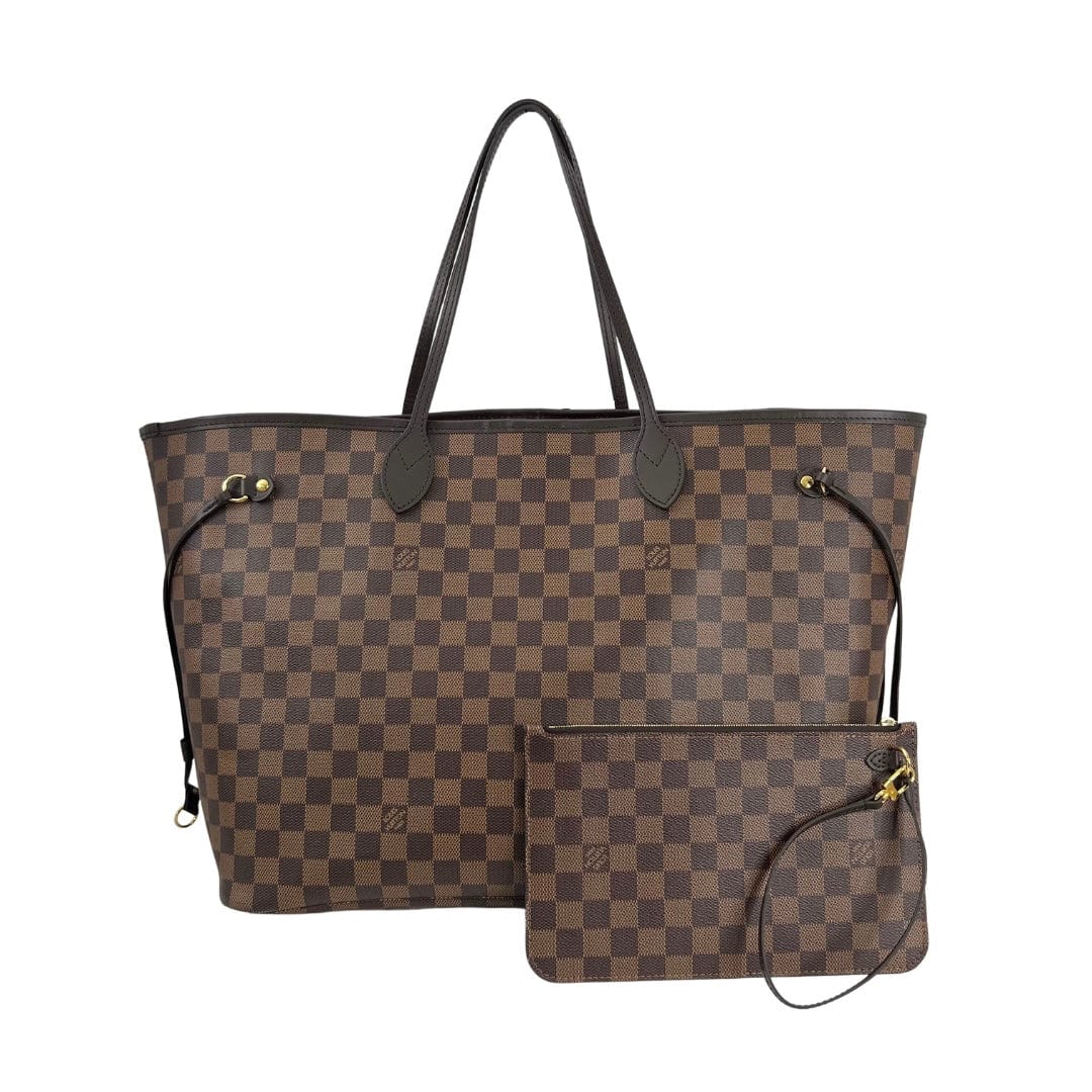 Louis Vuitton Damier Ebene Neverfull GM w/ Pouch